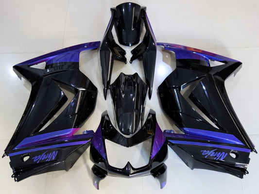 2008-2012 Blue Glossy Black Kawasaki Ninja 250 Fairing Kit