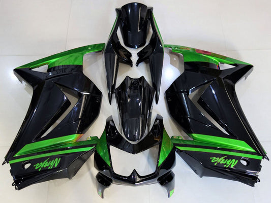 2008-2012 Green Glossy Black Kawasaki Ninja 250 Fairing Kit