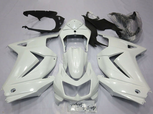 2008-2012 Glossy White Kawasaki Ninja 250 Fairing Kit