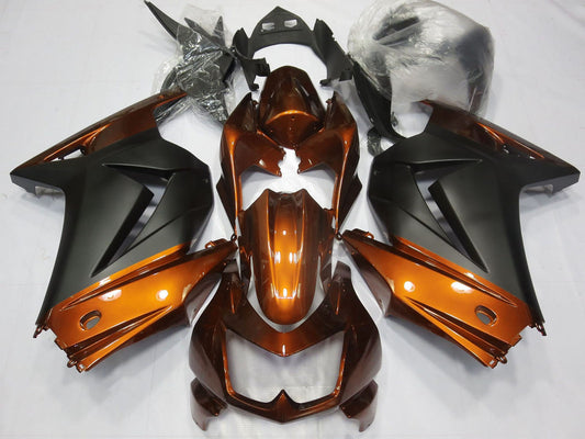 2008-2012 Orange Matte Black Kawasaki Ninja 250 Fairing Kit
