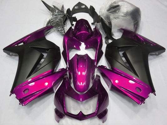 2008-2012 Pink Matte Black Kawasaki Ninja 250 Fairing Kit