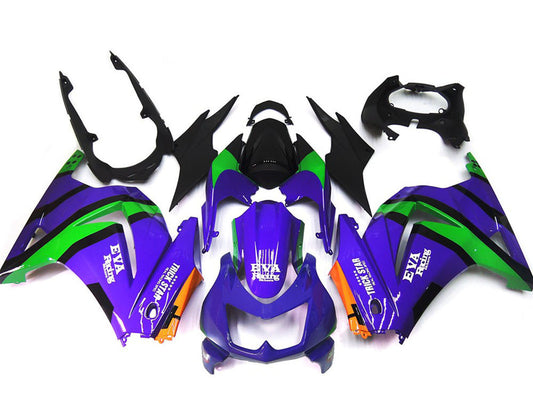2008-2012 Purple Orange Green Black Kawasaki Ninja 250 Fairing Kit