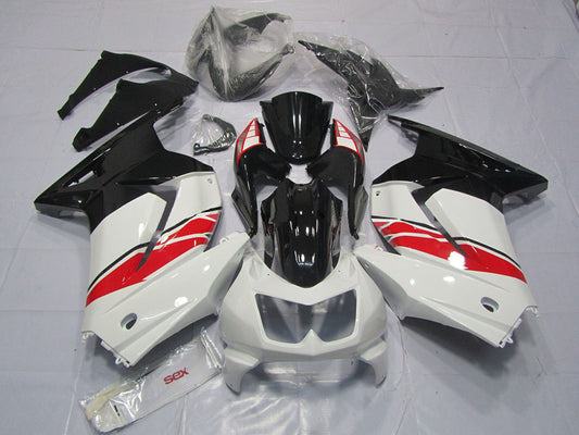 2008-2012 White Red Glossy Black Yama Style Kawasaki Ninja 250 Fairing Kit