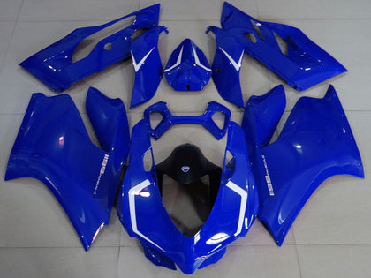 2011-2014 Ducati 1199-Panigale Glossy Blue White Fairing Kit