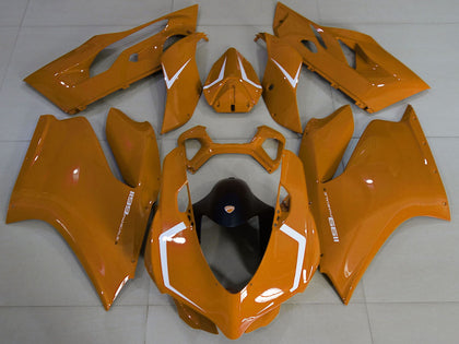 2011-2014 Ducati 1199-Panigale Brown White Fairing Kit