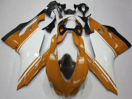 2011-2014 Ducati 1199-Panigale Brown White Black Fairing Kit