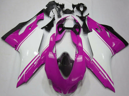 2011-2014 Ducati 1199-Panigale Pink White Black Fairing Kit