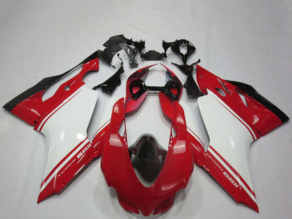 2011-2014 Ducati 1199-Panigale White Red Black Style Fairing Kit