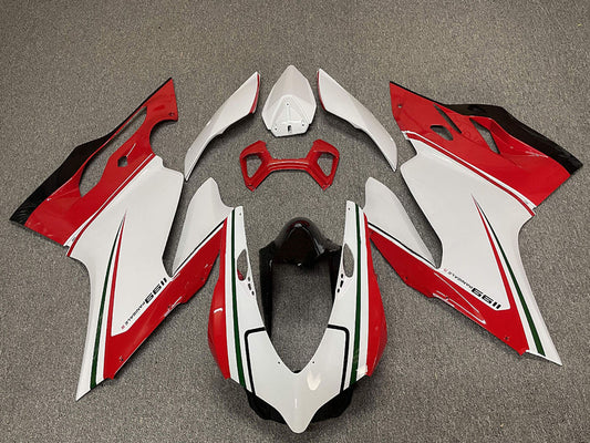 2011-2014 White Red Black Green Ducati 1199 Fairing Kit