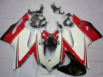 2011-2014 Ducati 899-Panigale / 1199-Panigale White Red Green Glossy Black Fairing Kit