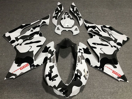 2011-2014 Ducati 899-Panigale White Black Camouflage Fairing Kit