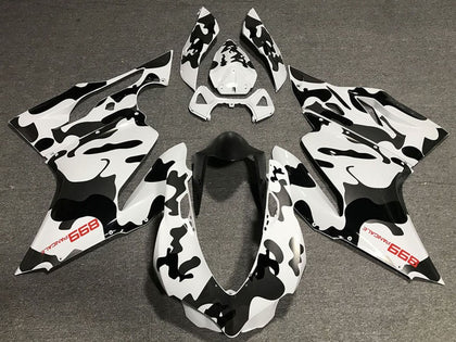 2011-2014 Ducati 899-Panigale White Black Camouflage Fairing Kit