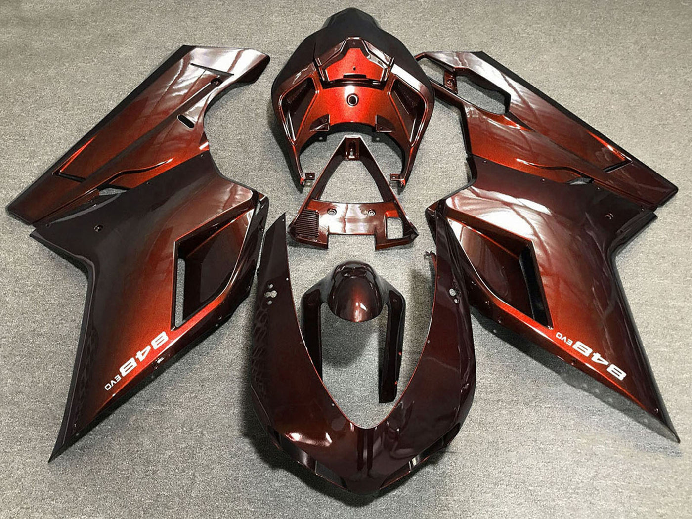 2007-2014 Red Ducati 848 Motorcycle Fairings， Purchase 2007-2014 Red Ducati 848 Motorcycle Fairings UK - UK