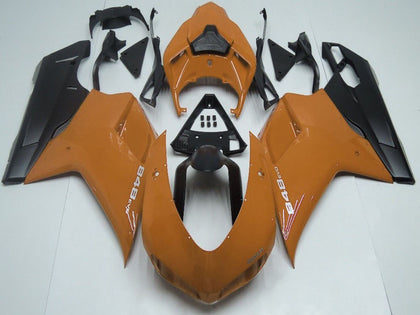 2007-2014 Ducati 848 Brown Matte Black Fairing Kit