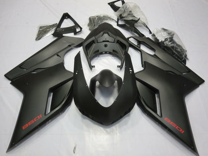 2007-2014 Ducati 1098 Matte Black Fairing Kit