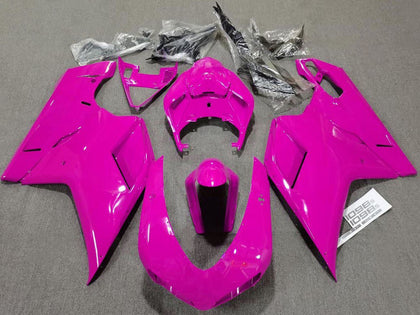2007-2014 Ducati 1098 Glossy Pink Plain Fairing Kit