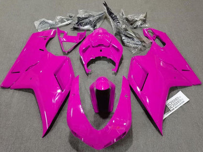 2007-2014 Ducati 1098 Glossy Pink Plain Fairing Kit