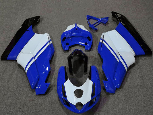 2003-2004 White Blue Glossy Black Ducati 749 999 Fairing Kit