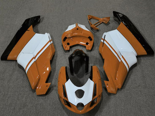 2003-2004 White Orange Glossy Black Ducati 749 999 Fairing Kit
