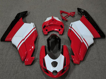 2003-2004 Ducati 999 / 749 White Red Glossy Black Fairing Kit