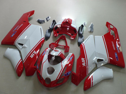 2003-2004 White Red Air Generali Tim Ducati 749 999 Fairing Kit