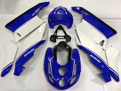 2003-2004 Ducati 999 White Blue Black Fairing Kit