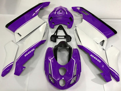 2003-2004 Ducati 999 White Purple Black Fairing Kit