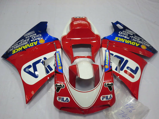1993-2005 White Red Blue Fila Ducati 748 916 996 998 Fairing Kit