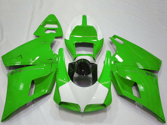 1993-2005 Green White Glossy Black Performance Ducati 916 Fairing Kit
