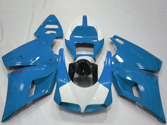 1993-2005 Light Blue Glossy Black Ducati 916 Fairing Kit