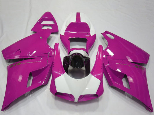 1993-2005 Pink White Glossy Black Performance Ducati 916 Fairing Kit