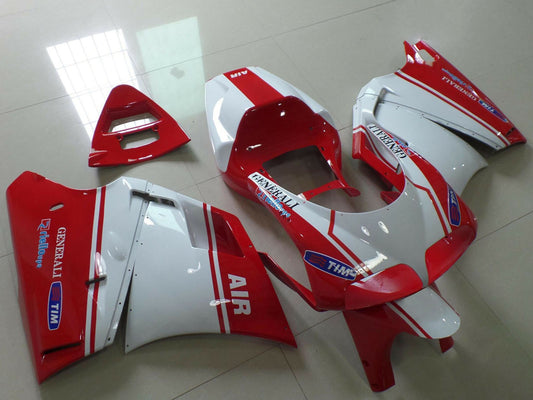 1993-2005 White Red Air Generali Tim Ducati 748 916 996 998 Fairing Kit