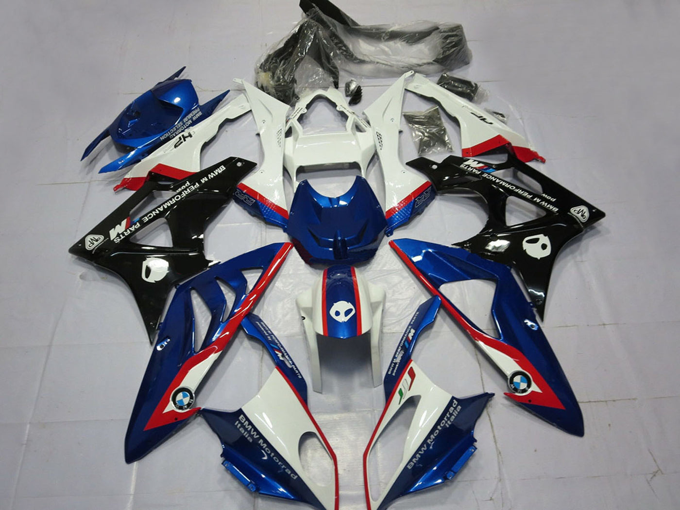 2009-2014 White Red Blue Glossy Black BMW S1000RR Bike Fairings Fairing Kit