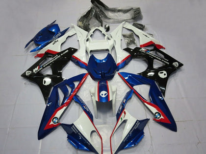 2009-2014 BMW S1000RR White Red Blue Glossy Black Fairing Kit