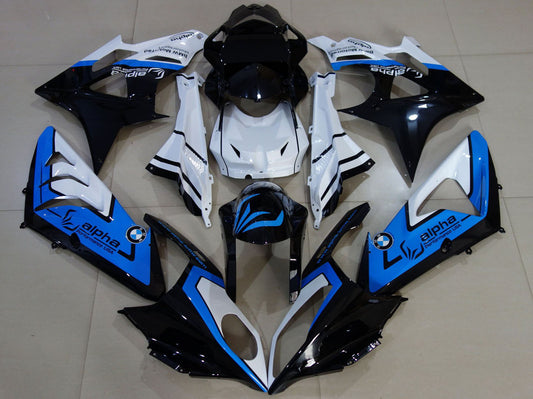 2009-2014 White Blue Glossy Black Alpha BMW S1000RR Fairing Kit