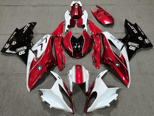 2017-2018 White Red Glossy Black BMW S1000RR Fairing Kit