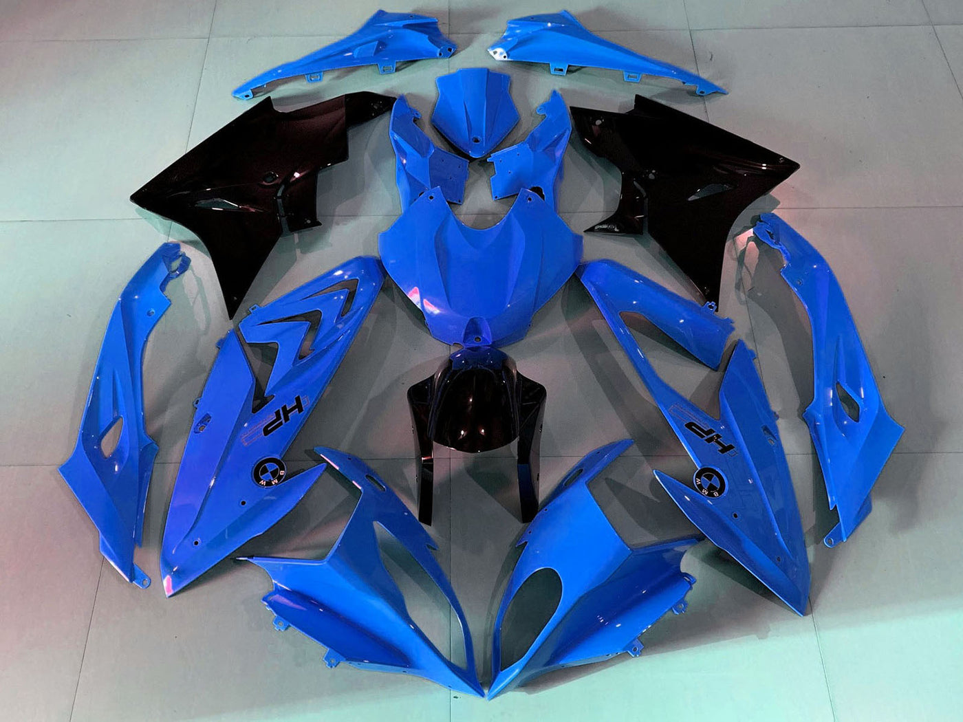 2009-2014 Blue Glossy Black BMW S1000RR Fairing Kit