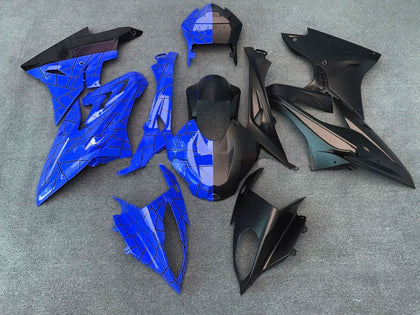 2015-2016 BMW S1000RR Blue Matte Black Split Fairing Kit