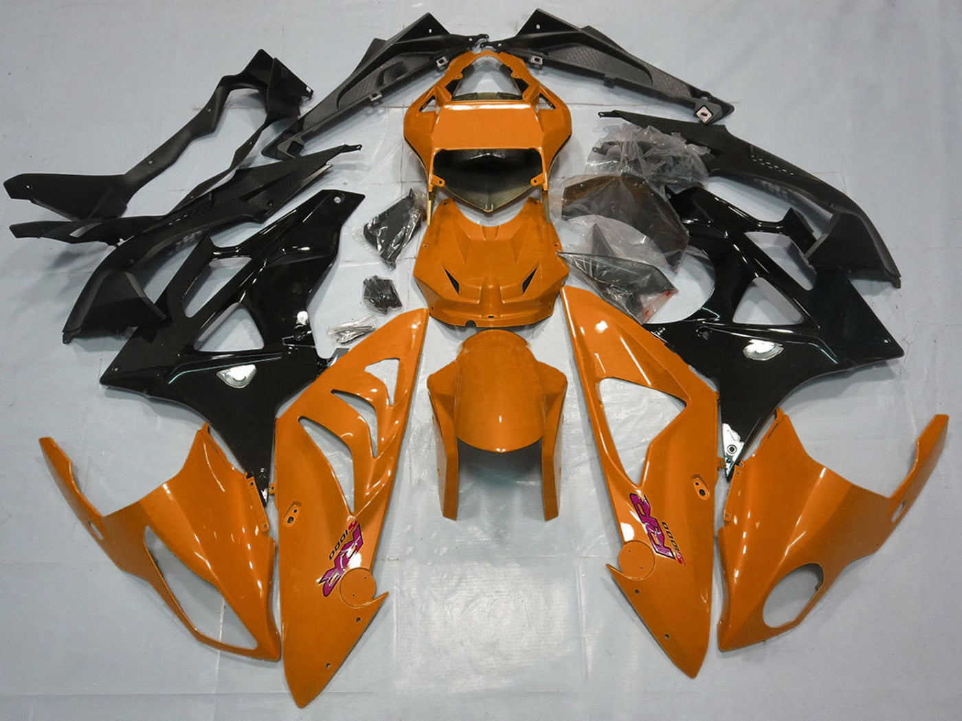 2015-2016 Orange Glossy Black BMW S1000RR Fairing Kit