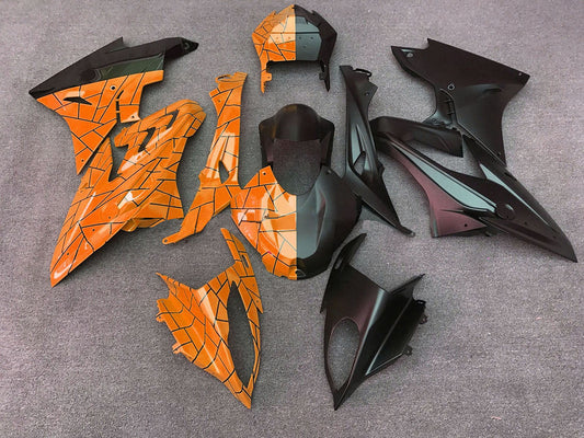 2015-2016 Orange Matte Black Split BMW S1000RR Fairing Kit
