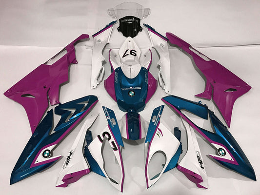2009-2014 White Purple Blue BMW S1000RR Fairing Kit
