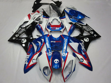 2009-2014 BMW S1000RR White Red Blue Glossy Black Goldbet HP Fairing Kit