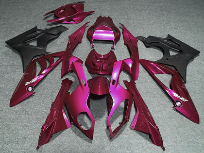 2009-2014 BMW S1000RR Dark Hot Pink Matte Black Fairing Kit