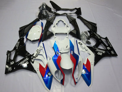 2009-2014 BMW S1000RR White Red Blue Glossy Black Castrol Style Fairing Kit