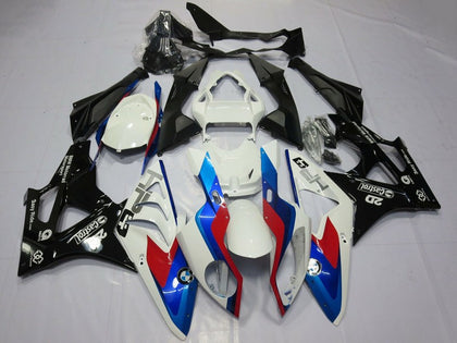 2009-2014 BMW S1000RR White Red Blue Glossy Black Castrol Style Fairing Kit