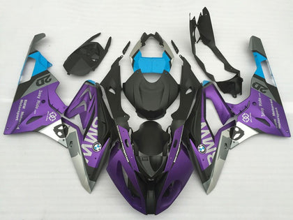 2017-2018 BMW S1000RR Silver Purple Blue Matte Black Fairing Kit