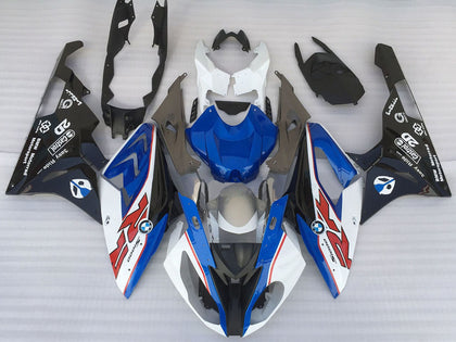 2015-2016 BMW S1000RR White Blue Matte Black Style Fairing Kit