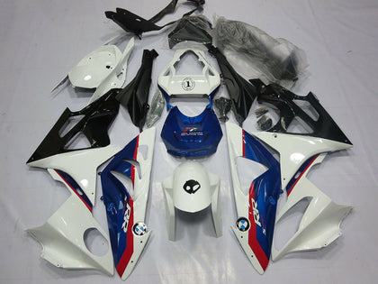 2009-2014 BMW S1000RR White Red Blue Glossy Black Fairing Kit