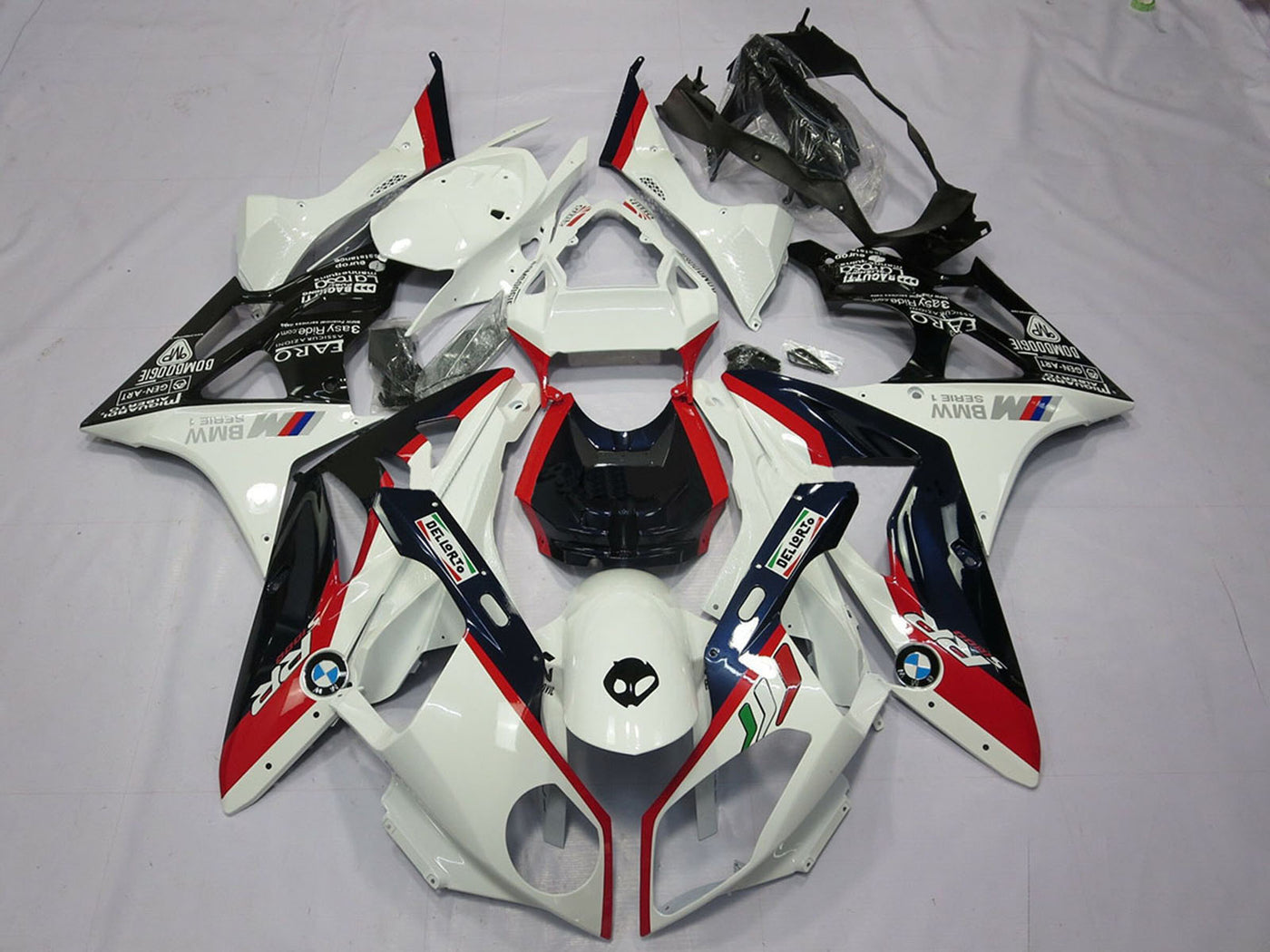 2009-2014 White Red Glossy Black BMW S1000RR Kits Fairing Kit