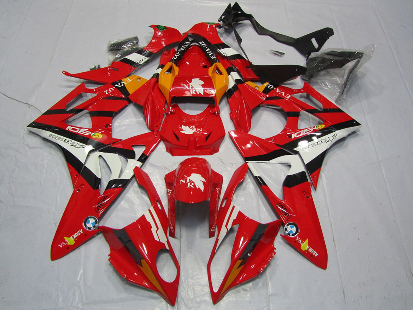 2017-2018 Red White Black BMW S1000RR Fairing Kit